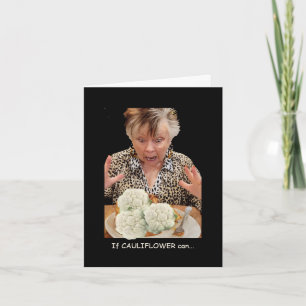 Humorale Blumenblüte, die zu Pizza umgetaucht wird Karte