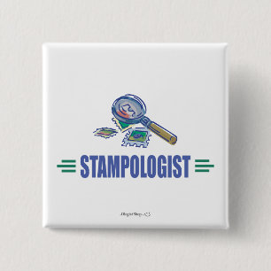 Humorale Briefmarke-Sammlung Button