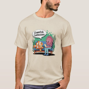 Humorale Clownfish Kunst für Fische T-Shirt