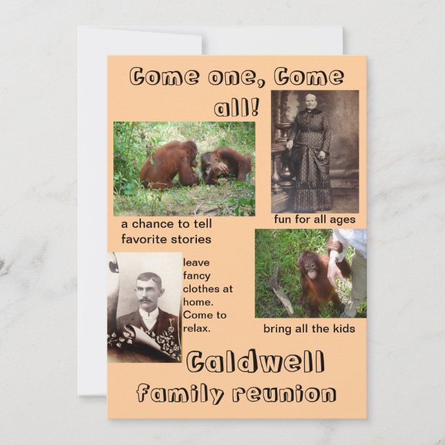 Humorale Einladungen Wiedersehen (Vorderseite)