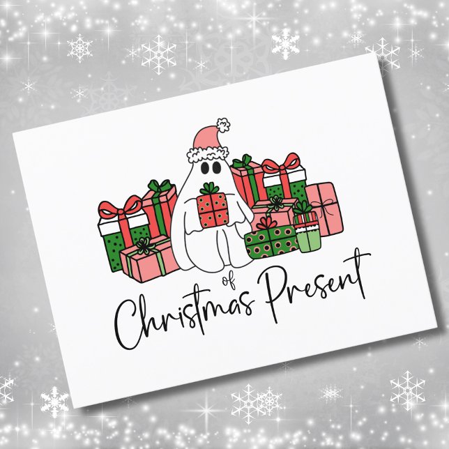 Humorale Einzigartige Niedliche Weihnachten Postkarte (Humorous Simple Unique Cute Funny Christmas Postcard)