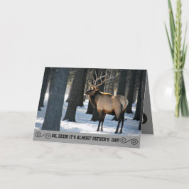 Humorale Elk Foto Vatertag Card Karte