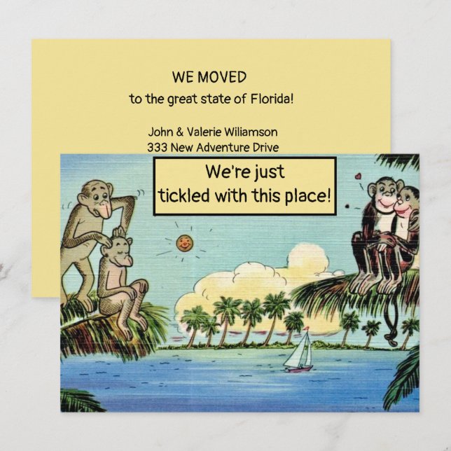 Humorale Florida Moving Ankündigung (Vorne/Hinten)