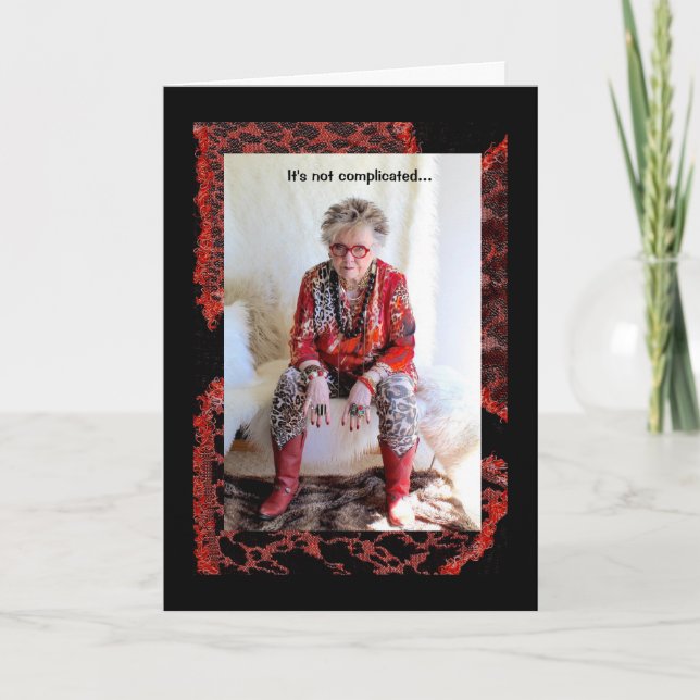 Humorale Frauen, die ihr Leben verkünden, sind ein Karte (Vorderseite)