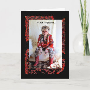 Humorale Frauen, die ihr Leben verkünden, sind ein Karte