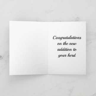 Humorale Grußkarte für Pferdefoals Karte