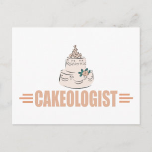 Humorale Kuchendekoration Postkarte