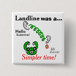 Humorale Landline Phones Personalisierte Namen Button