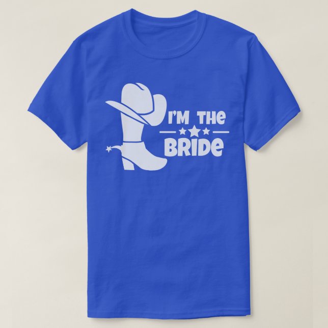 Humorale Landschaft Hochzeiten Bachelorettes Bride T-Shirt (Design vorne)