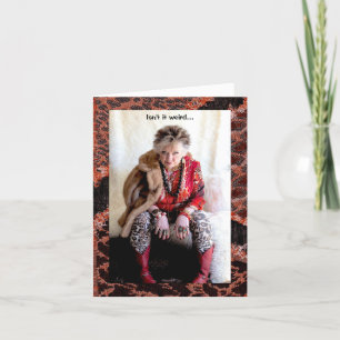 Humorale Links und rechte Grußkarte Karte