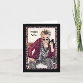 Humorale Mittlere Geburtstagskarte Karte