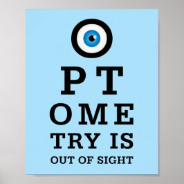 Humorale Optometrie aus den Augen Poster