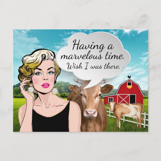 Humorale Postkarte (Vorderseite)