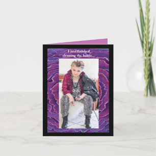 Humorale Reinigung der Hausgrüßkarte Karte