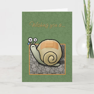 Humorale Schnecke "Speedy Erholung" Karte