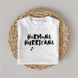 Humorale Schwangere Baby Fingerabdruck schwarz T-Shirt