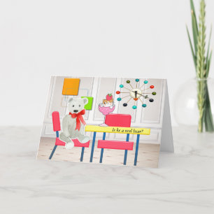 Humorale Senior Card mit Cat & Bär Karte