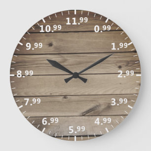 Humorale Shoppreisuhr - Shopper Time Spaß Große Wanduhr