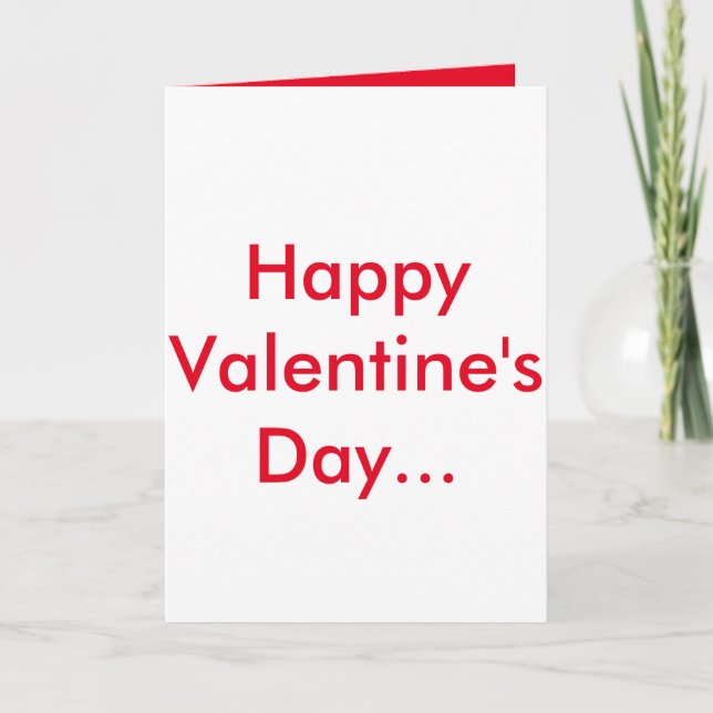 Humorale Valentinkarte Feiertagskarte (Vorderseite)