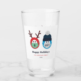 Humorale Weihnachten und Hanukkah-Maske Custom Glas