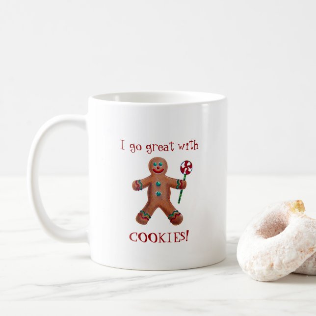 Humorale Weihnachts-Tasse Kaffeetasse (Mit Donut)
