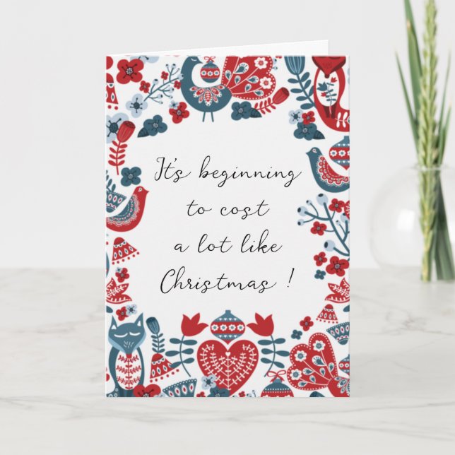 Humorale Weihnachtskarte Karte (Vorderseite)