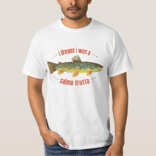 Humoraler Bachforellenfisch, Fischfang T-Shirt