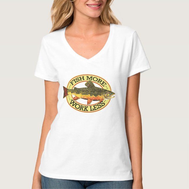 Humoraler Fischfang T-Shirt (Vorderseite)