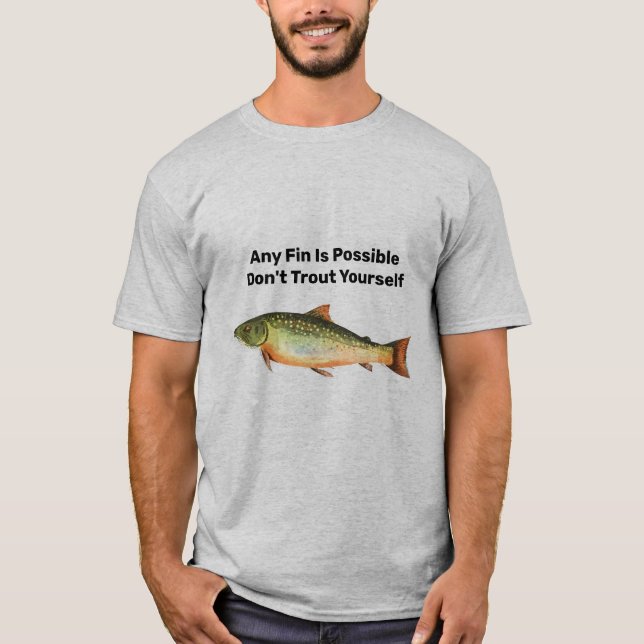 Humoraler Fisherman-T - Shirt (Vorderseite)