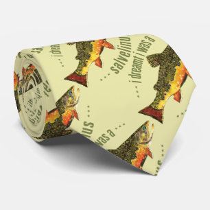 Humoraler Forellenfang Krawatte
