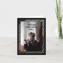 Humoraler Geburtstag des halben Jahrhunderts Karte