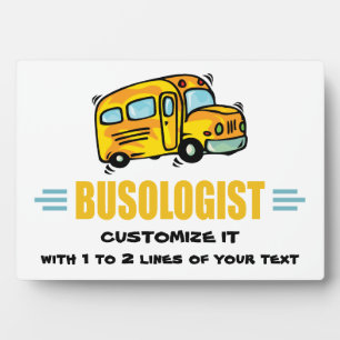 Humoraler Gelbschulbusfahrer Funny Fotoplatte