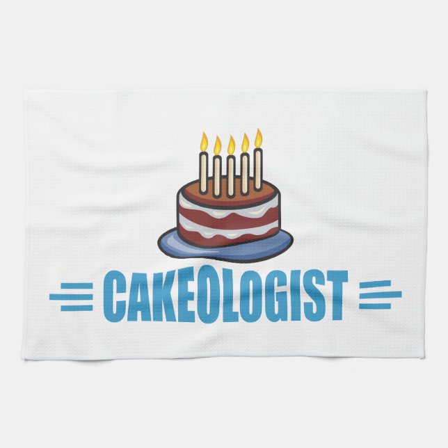 Humoraler Kakeologe Baker Geschirrtuch (Horizontal)