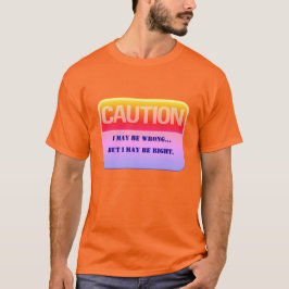 Humoraler Kautionsbereich Witziger Uni-Sex-T - Shi T-Shirt