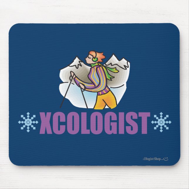Humoraler Langlauf Mousepad (Vorne)