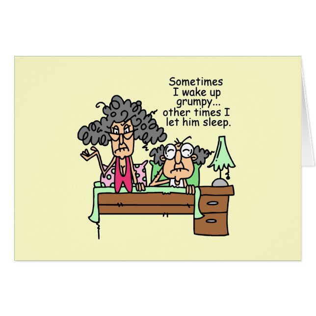 Humoraler Lass Grumpy Sleep (Vorderseite (Horizontal))