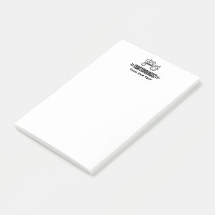 Humoraler maßgeschneiderter IT-Traktor Post-it Klebezettel