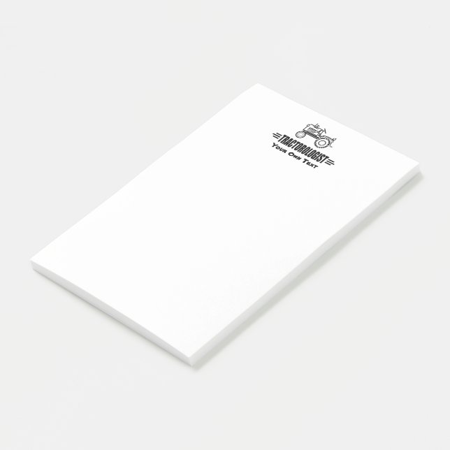 Humoraler maßgeschneiderter IT-Traktor Post-it Klebezettel (angewinkelt)