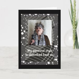 Humoraler persönlicher Stil Karte