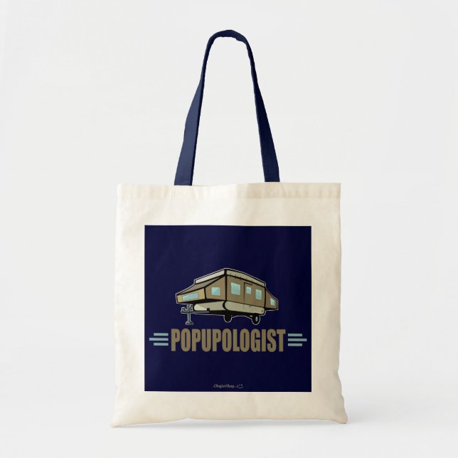 Humoraler Pop Up Camper Tragetasche (Vorne)