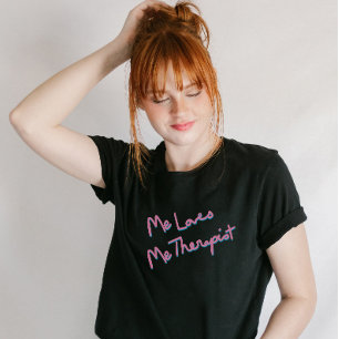 Humoraler Sprichwort-Mental Health-Hand-Letter-T - T-Shirt