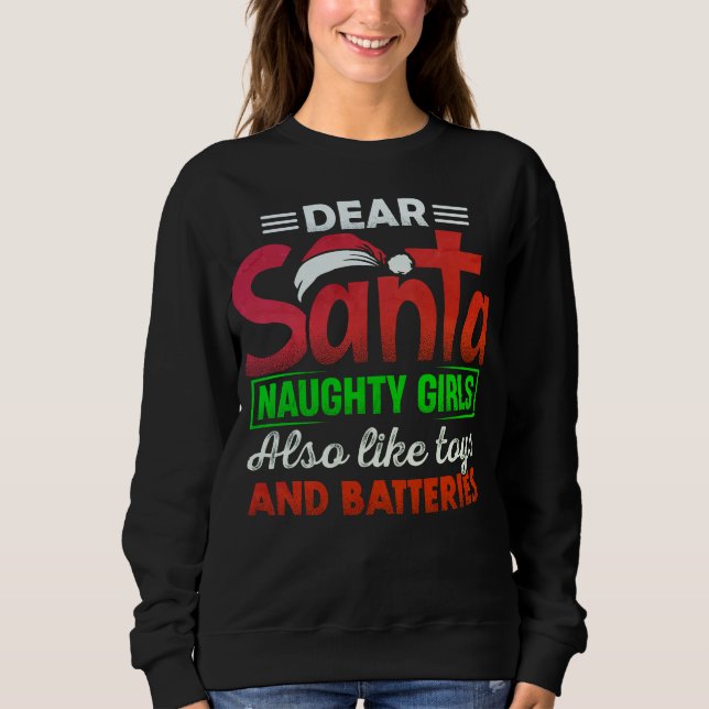 Humoraler Weihnachtsbummel mit einer frechen Botsc Sweatshirt (Vorderseite)