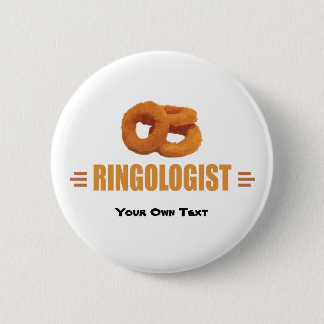 Humoraler Zwiebelring Titel Button (Vorderseite)