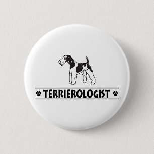 Humorales Drahthaar Fox Terrier Button