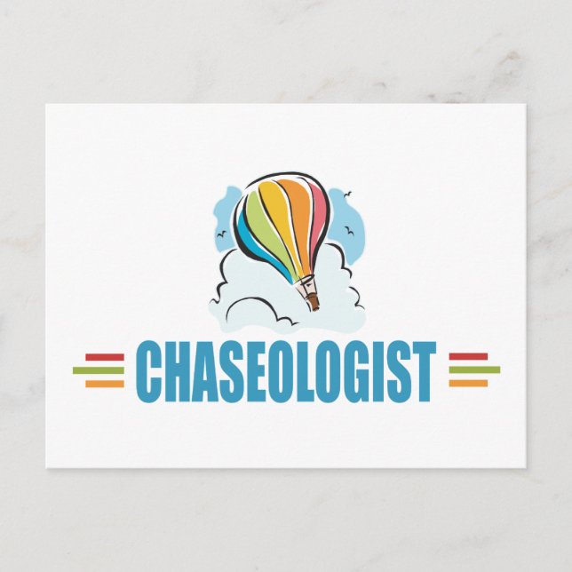 Humorales Heißluftballon Postkarte (Vorderseite)