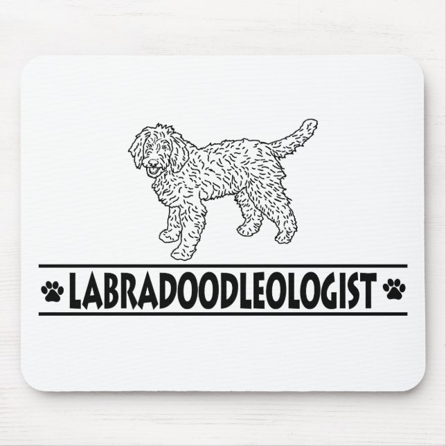 Humorales Labradoodal Mousepad (Vorne)