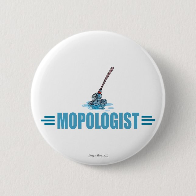 Humorales Mop Mopping Button (Vorderseite)