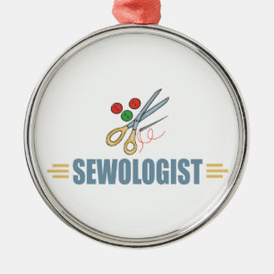 Humorales Nähen Ornament Aus Metall