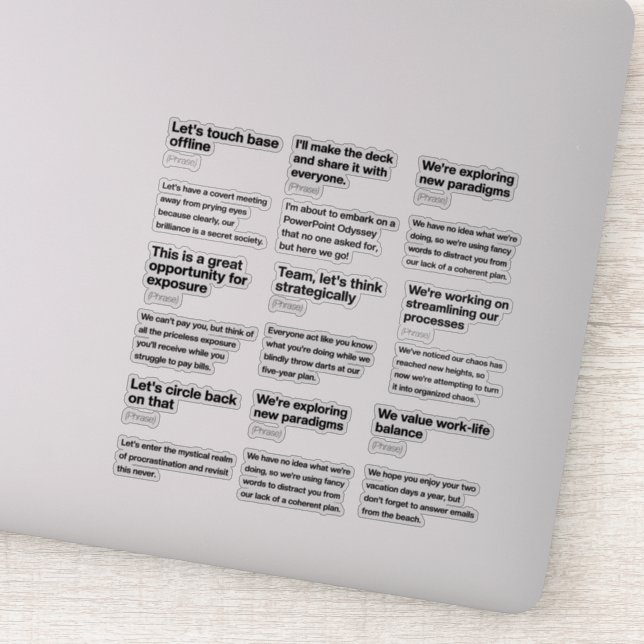 Humorales Office Email Definitions Sticker Pack (Detail)