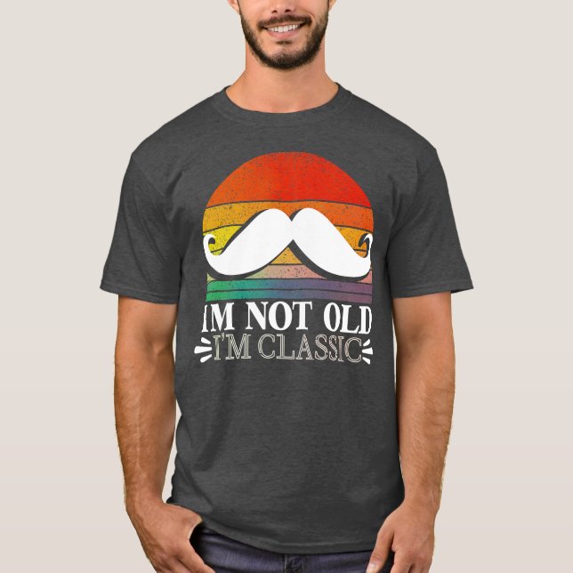 Humorales Old Lovable Papa Sprichwort T-Shirt (Vorderseite)